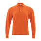 Elegant Orange Cotton Polo for Men