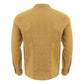 Gold Linen Elegance Men's Shirt