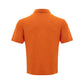 Elegant Orange Linen Polo Shirt