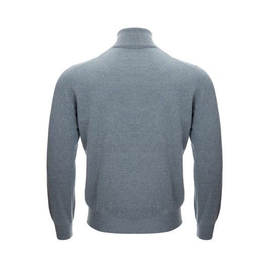 Elegant Cashmere Gray Men's Sweater