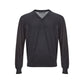 Elegant Gray Cashmere Sweater for Men