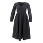 Elegant Black Polyester Dress