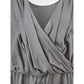 Elegant Silk Gray Dress - Timeless Elegance