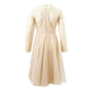 Beige Cotton Elegance Dress