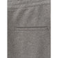 Chic Gray Cotton Blend Trousers