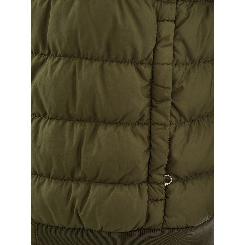 Elegant Green Polyamide Jacket