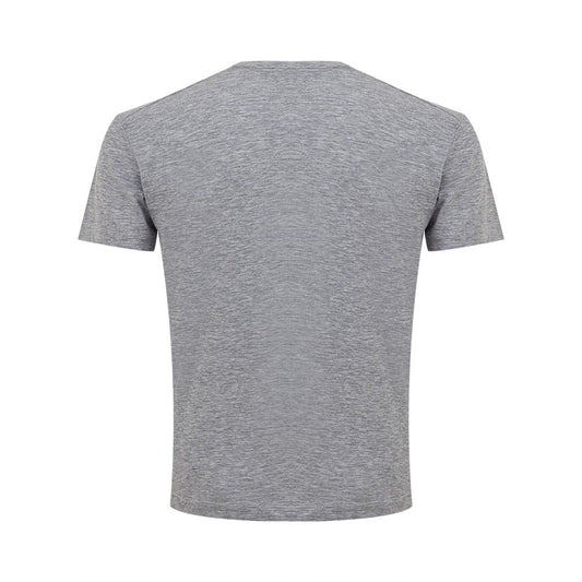 Sleek Gray Cotton Tee for Stylish Men