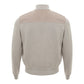 Beige Cotton Cardigan for Men