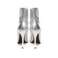 Silver Leather Boot