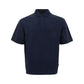 Sleek Blue Cotton Polo Shirt for Men