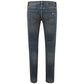 Elevated Blue Cotton Denim