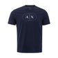 Sleek Blue Cotton Tee for Men