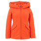 Elegant Orange Polyester Jacket for Women