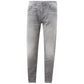 Sleek Gray Cotton Denim Essentials