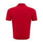 Elegant Italian Cotton Polo Shirt in Vibrant Red