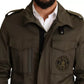 Green Cotton DG Love Blouson Coat Jacket