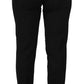 Black High Waist Tapered Trouser Pants