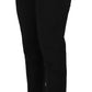 Black High Waist Tapered Trouser Pants