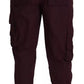 Bordeaux Cargo Jogger Trouser Cotton Pants