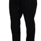 Black Jogging Trouser Cotton Stretch Pants