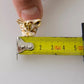 Gold Brass Resin Beige Dog Pet Accessory Ring