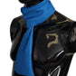 Royal Blue Scarf Neck Wrap Shawl Silk Scarf