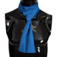 Royal Blue Scarf Neck Wrap Shawl Silk Scarf