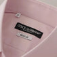 Light Pink Cotton Dress Formal Men GOLD Shirt