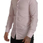 Light Pink Cotton Dress Formal Men GOLD Shirt