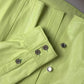 Green Cotton Collared Casual Button Down Shirt