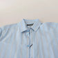 Blue Striped Silk Formal Dress MARTINI Shirt