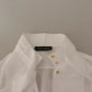 White Cotton Collared Long Sleeves Formal Shirt Top