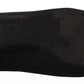 Black Devotion Leather Pointy Flats Shoes