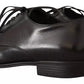 Black Leather Derby Dress Formal Shoes