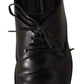 Black Leather Derby Dress Formal Shoes