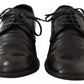 Black Leather Derby Dress Formal Shoes