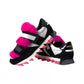 Black Pink Neoprene Stretch Shark Sneakers Shoes