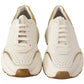 White Gold Leather Sport DAYMASTER Sneakers Shoes