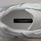 White Silver Leather Daymaster Sneakers Shoes