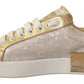 White Portofino Mother Of Pearl Sneakers Casual Shoes