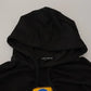 Black Cotton Logo Hooded Sweatshirt Sweater