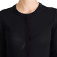 Black Long Sleeve Blouse Sweater