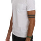 Elegant White Crew-Neck Cotton T-Shirt