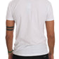 Elegant White Crew-Neck Cotton T-Shirt