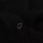 Black Wool Knit Button Down Cardigan Sweater