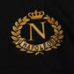 Black Wool Silk Napoleon Gold Sweater