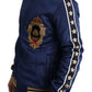 Blue Heraldic Patch Striped King Bee Sweater