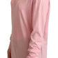 Pink V-neck Women Pullover Cashmere Sweater