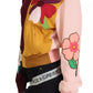 Multicolor Floral Viscose Full Zip Sweater