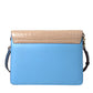 Blue Beige Exotic Leather LUCIA Crossbody Purse Bag